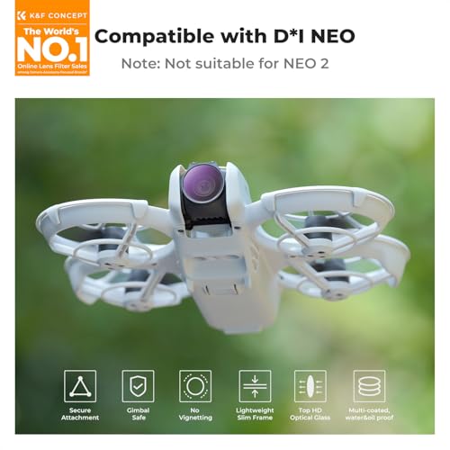 K&F CONCEPT ND & CPL Filter Set Compatible with DJI NEO UV+CPL+ND8+ND16+ND32+ND64