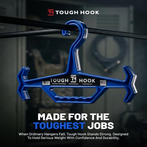 Tough Hook Multipurpose Heavy Duty Hanger, USA Made, Tactical Gear, 1 Black Black Standard Pack of 1