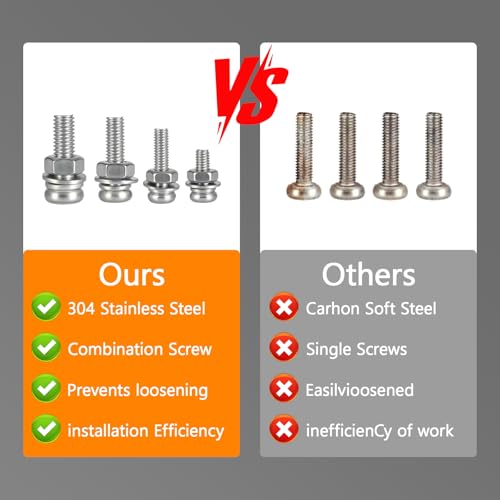 AvrestYPT 584-piece stainless steel metric screw and bolt assortment kit with M2–M5 round screws, nuts, and fasteners