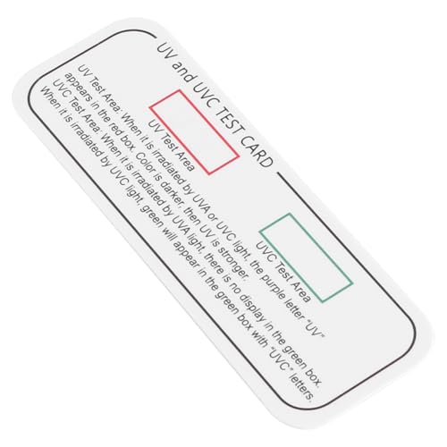 UV Test Cards 10 Pack UV Test UVC UVA Light Effects Tester Indicator Cards UV Detection Strips Paper Tester for UV Radiation Exposure