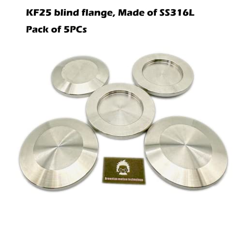 BROWNIAN MOTION TECHNOLOGY 316L KF25 NW25 ISO-KF25 blind flange cap, pack of 5աբեր