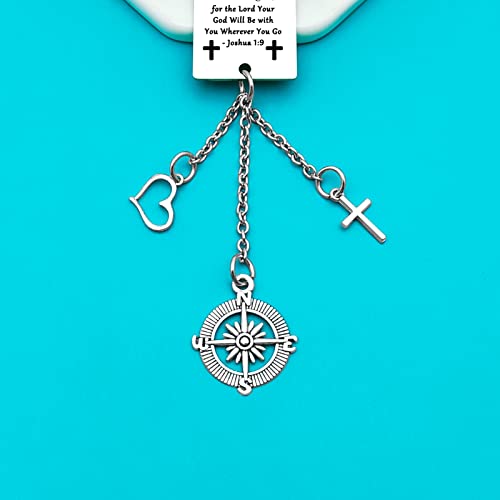 Christian Gifts Hanging Ornament Car Rear View Mirror Hanging Accessories Inspirational Religious Gifts Christmas Birthday Baptism Gift Christian Gift for Women Men