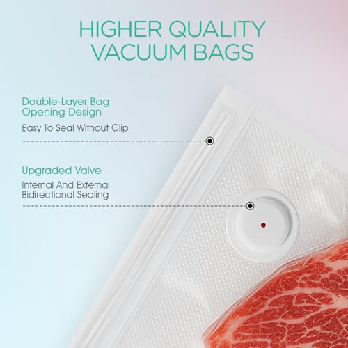 VOYOR Portable Handheld Vacuum Sealer for Food, Rechargeable Cordless White