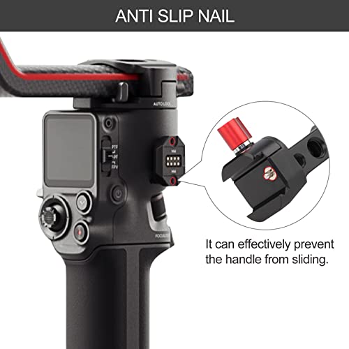 Leftfoto Camera Monitor Mount for DJI RS3-mini/RS2/RS3/RS-3pro/ RSC2 Gimbal Stabilizer Accessories,With1/4 & 3/8 Threads, Cold Shoe and Rotatable