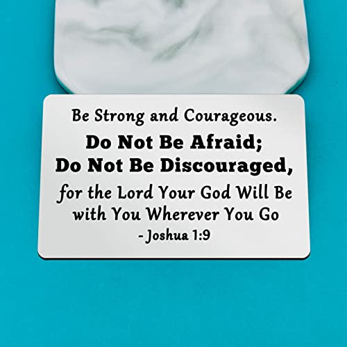 Christian Gifts for Men Women Inspirational Wallet Insert Card Religious Gifts Christmas Birthday Graduation Gift Baptism Gift Encouragement Gifts for Friends Family