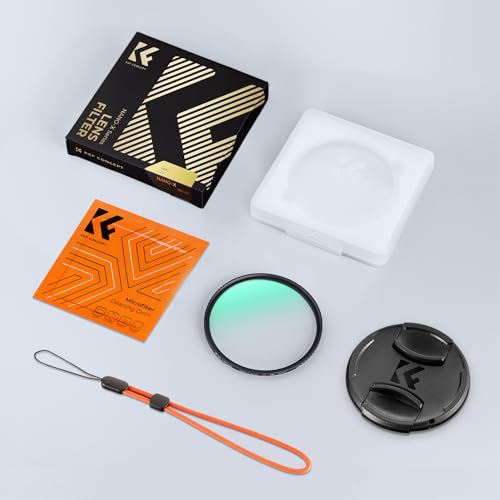 K&F Concept 49mm MCUV Lens Protection Filter with Filter Cap Cleaning Cloth