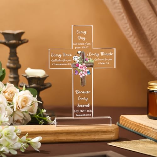 Chunful Christian Religious Gifts Acrylic Cross Decor, Fresh Style