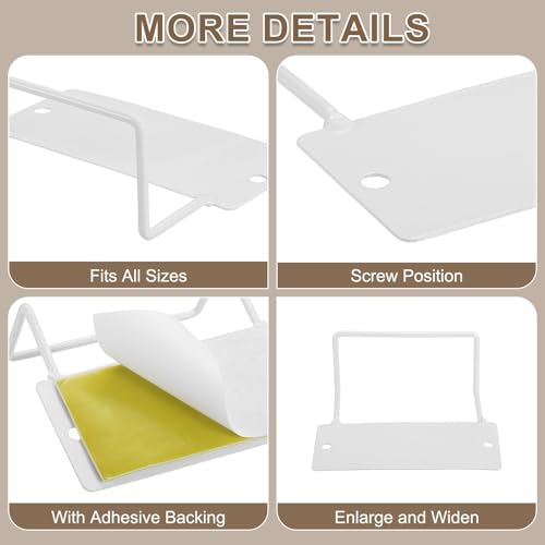 QUARKZMAN Pack of 6 Mattress Slip Stop, Mattress Holder Latch, Mattress Holder, Non-Slip Mattress Stopper to Prevent Slipping, 4.7 inches L x 3.7 inches W x 2 inches, White | Matratzenhalterung Riegel Matratzenhalter rutschfeste Matratzenstopper zur Ve...