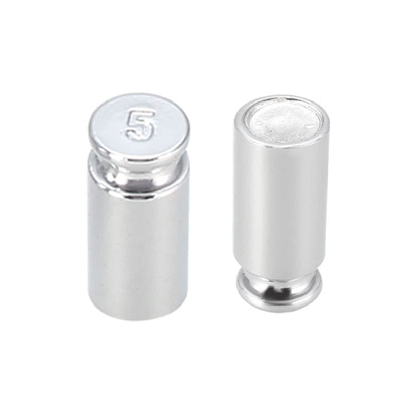 [Australia - AusPower] - uxcell Gram Calibration Weight Set 5g 200g 500g M1 Precision Chrome Plated Steel for Digital Balance Scales 