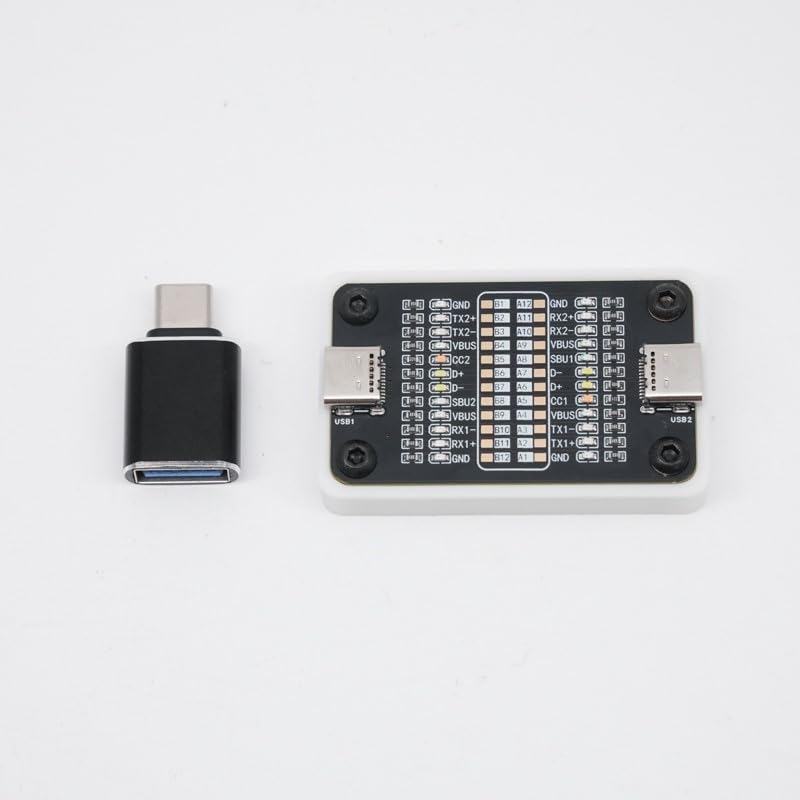 ChargerLAB Power-Z CT001 USB-C cable tester with 24-pin continuity testing and LED indicators