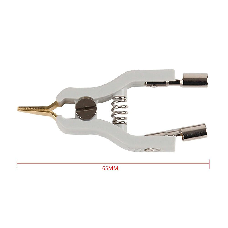 [Australia - AusPower] - 2PCS Copper LCR Kelvin Test Clip Bridge Test Clip Microresistivity Clip Test Clamp Testing Instrument Accessories 