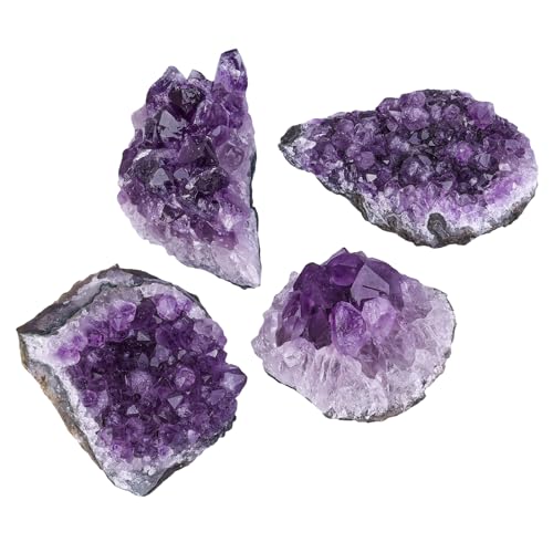 Natural Amethyst Crystal Geode Raw Amethyst Crystal Cluster 0.33-0.44 lb(150-200g)