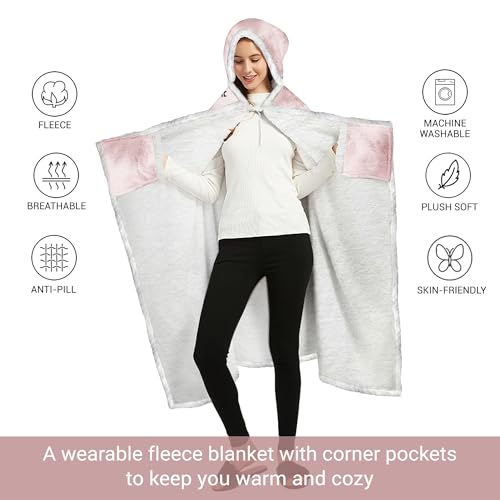 Spoiled Wife Fleece Wearable Blanket Hoodie - Mothers Day Gifts for Wife from Husband - Birthday Wife Gift Ideas