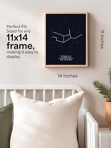 AMERICAN LUXURY GIFTS Virgo Constellation 'The Maiden', 11x14 unframed