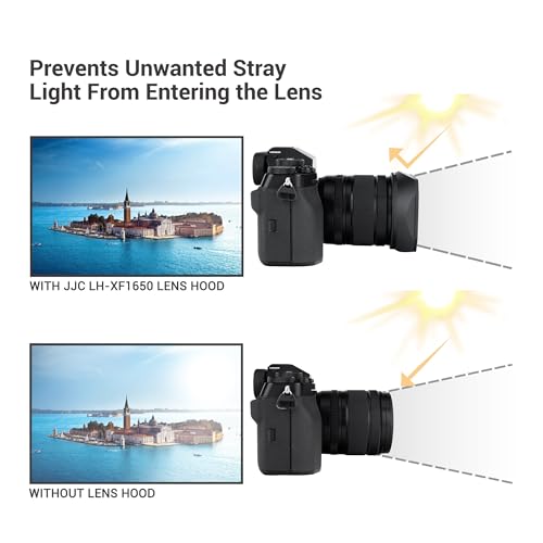 JJC Metal Square Lens Hood for Fujifilm XF 16-50mm f/2.8-4.8 R LM WR Lens For Fuji XF 16-50mm f/2.8-4.8 R LM WR Lens