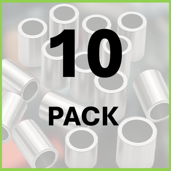 Aluminum Spacer 3/4" OD x .40" ID x 2" Long-Round Spacer Unthreaded Standoff Bushing Plain Finish, Fits Screws Bolts M10 and 3/8" by Metal Spacers Online (10 Pack) 2" Length 10