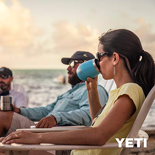 YETI Rambler 10 oz Wine Tumbler, Vacuum Insulated, Stainless Steel, NO LID Reef Blue