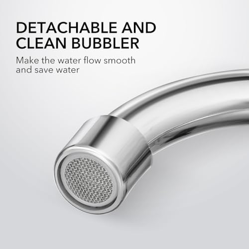 Kitchen Sink Dual Hole Hot and Cold Water Control Rotating Spout