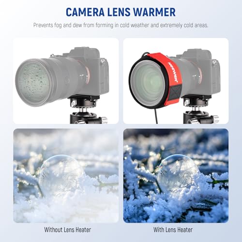 NEEWER 20"/500mm USB Lens Heater Warmer with 3 Temperature Settings, Dew Heater Strip Prevents Dew Fog Condensation for DSLR Mirrorless Camera Telescope Binocular Astrophotography, HW-20B 500mm
