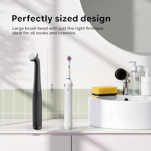 Electric Spin Scrubber IPX 7 Waterproof Bathroom Crevice Cleaning Brush