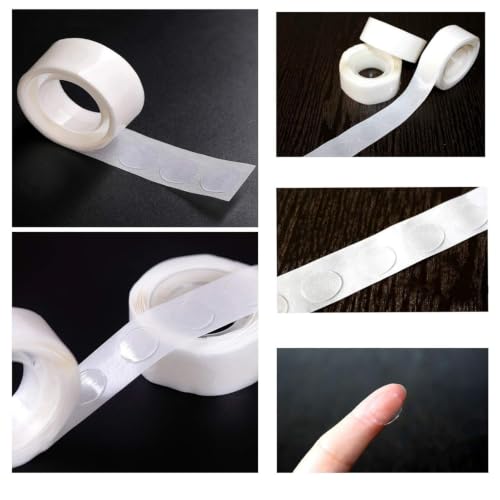 Luooi double-sided transparent adhesive dots for balloons, wedding decorations, crafts, and photos, 1,000-count pack