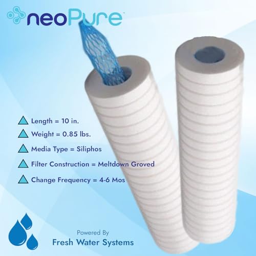 Neo-Pure NeoPure NP420 5 micron sediment and scale filter cartridge, 2.5 x 9-7/8 inch DOE
