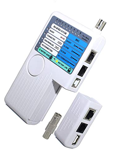 iMBAPrice NF-3468 4-in-1 Network Cable Tester 1-Pack USB/BNC/RJ45/RJ11 Cable Tester