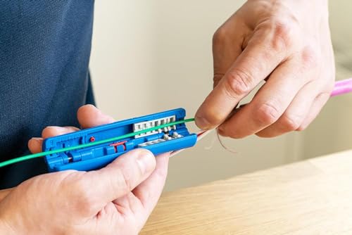 WEICON Tools LWL Fibre Tube No. 2, Stripping Buffer Tubes for Fibre Optic Cables, 1.2 mm - 4 mm Diameter