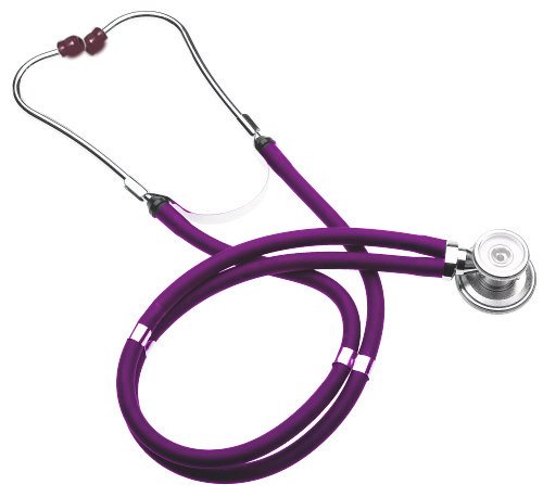 [Australia - AusPower] - EMI Purple Sprague Rappaport Dual Head Stethoscope for Nurses and Medical Professionals 