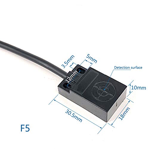 [Australia - AusPower] - Taidacent DC12-24V NPN PNP 3 Wire Inductive Proximity Limit Switch Metal Detector Proximity Sensor Iron Induction Micro Proximity Switch Sensor (NPN Normally Open, H2) NPN Normally Open 