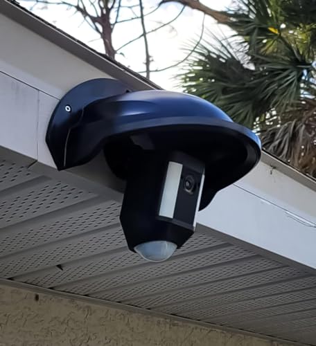 Universal Security Camera Sun Rain Cover Shield - Length 11.4", Width 8.0", Height 6.2" - Weatherproof Protective Roof for Dome/Bullet Outdoor Cameras (Black, 2Pack) Black-2Pcs