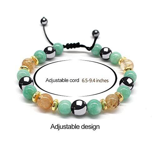Hion Triple Protection Bracelet- For Maximum Lucky Money Wealth,Healing and Wealth Building，Energy Healing Bracelet Relief Hematite Bracelet Set for Men Women…