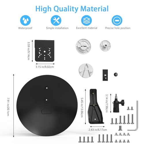 Sun Rain Shade Cover with Gutter Mount WYZE Cam Pan V1/V2/V3/V4/Duo Cam Pan,eufy Indoor Cam,Blink Mini Pan,TP-Link Tapo Pan,Kasa Pan/Tilt and All Outdoor Security Cameras with 1/4 Screw