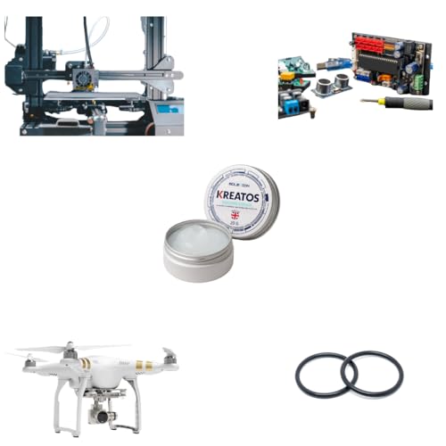 Kreatos 3D Printer Lube Kit - Silicone Grease (20 g) + Silicone Oil (50 ml)