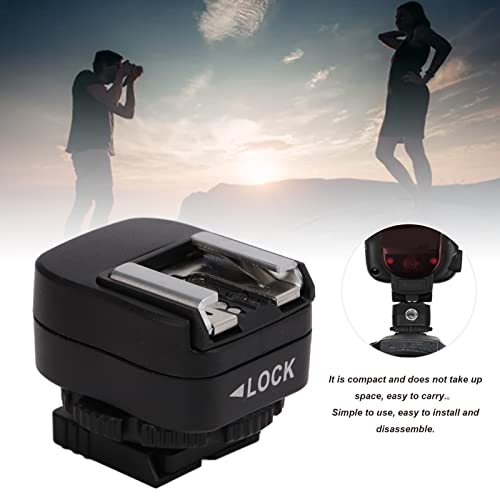 Hot Shoe Adapter, with Extra PC Sync Connection Port, Hotshoe Adapter, for A73 A9 Series Camera to for Flash