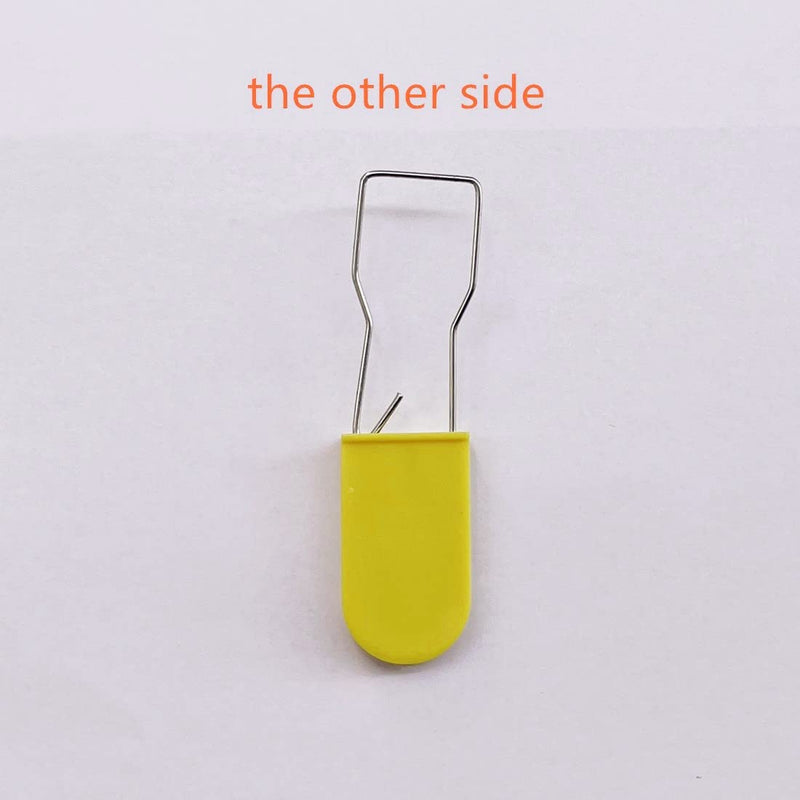 Numbered Plastic Padlocks Security Seals with Metal Wire Tamper Seal Tag Locks Yellow (Pack of 100) 100pcs