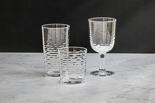 TarHong Foundry Acrylic Drinking Glass - Clear - 14.3 oz - Set of 6 Tumbler/Double Old Fashioned
