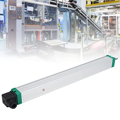 1 x path sensor, linear position sensor with stainless steel housing, potentiometer principle and IP67 protection for industrial applications such as injection moulding machines