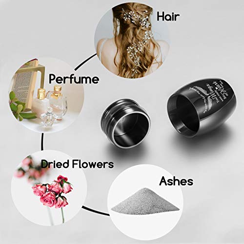 Beautiful Urns for Brother Ashes, 1.6“ High Small Keepsake Urns, Peaceful Cremation Urns, Handcrafted Memorial Decorative Urns, Engraved Your Wings were Ready, But My Heart was Not Urn for Sharing Brother keepsake