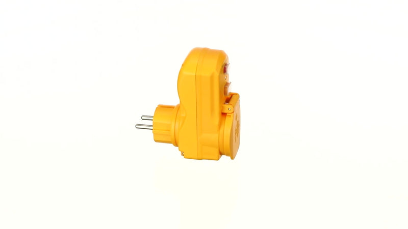 Brennenstuhl personal protection adapter BDI-A 2 30 IP54 / personal protection plug for outside (two-pole disconnection, 30mA) | Personal protection plug for outdoor use, two-pole switch-off, 30 mA 1 Stück