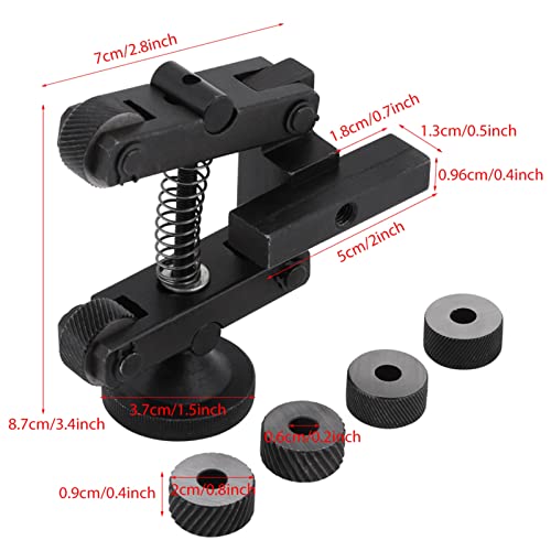 1 Pcs Mini Lathe Knurling Tool, Knurling Tool Hand Knurling Tool for Mini Carbon Steel CR15 Lathe Linear Knurl Tool Lathe Adjustable Shank with 4 Spare Knurling Wheels for Lathe