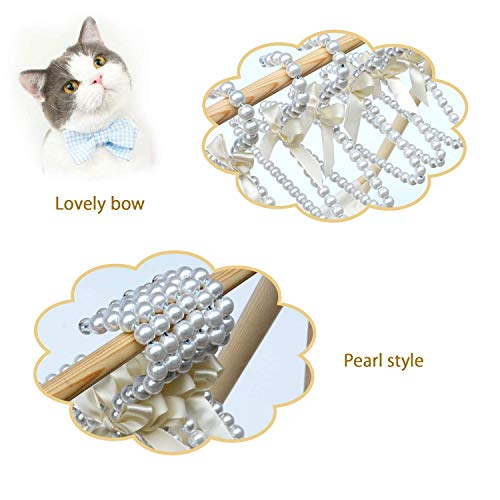6Pack Baby Pet Dog Clothes Hangers, Mini Cute Pearl Hangers