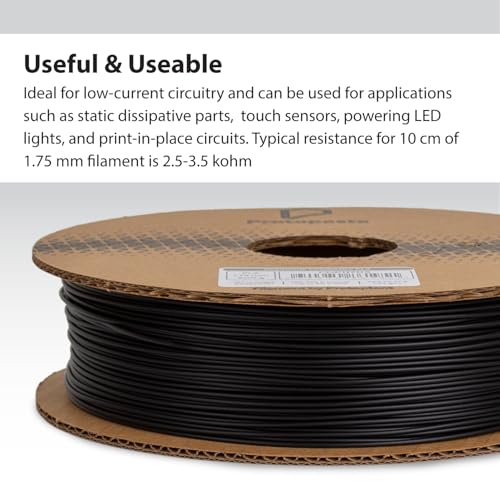 Proto-pasta CDP11705 Composite Conductive PLA, 1.75 mm 500 g, Black