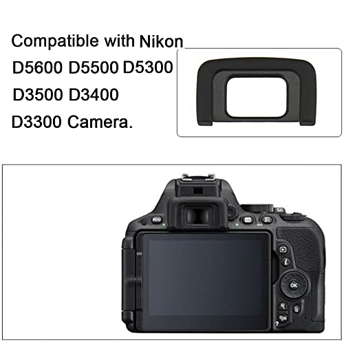 DK-25 Eyecup Eyepiece Viewfinder Compatible for Nikon D5600 D5500 D5300 D3500 D3400 D3300 Camera (2 Pack)