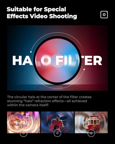 K&F CONCEPT 67mm Spiral Halo Camera Lens Filter