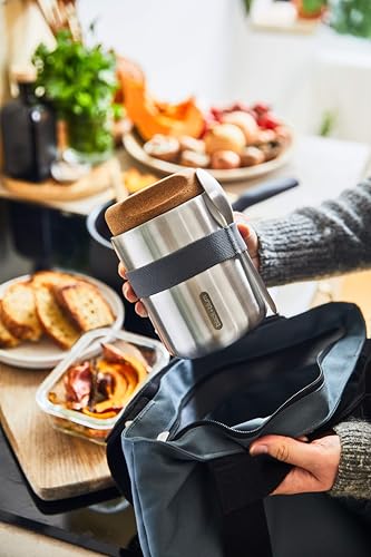 Black+Blum Stainless Steel Thermo Pot, Steel, 550 ml Capacity, Slate