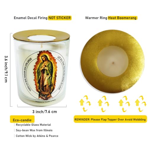Our Lady of Guadalupe Rose Fragrance Candle 50H