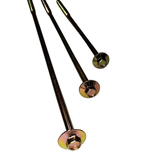 BRAUNY BOY 10-inch extra-long structural lag wood screw with yellow zinc coating and hex flange head
