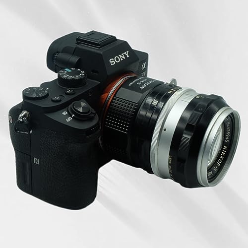 PHOLSY Lens Mount Adapter Compatible with Nikon F Lens and Sony E Camera Nikon F to Sony E