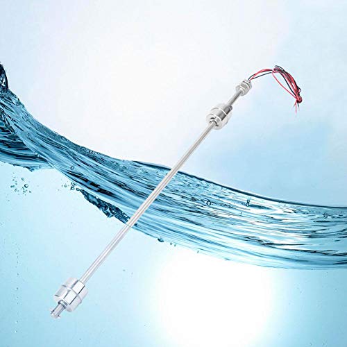 Liquid Level Sensor, DC 0-110V Large Size Stainless Steel Double Float Ball Switch Water Level Controller Sensor Switch for Water Tank,Pool,Sink,Fish Tank,etc(400mm)